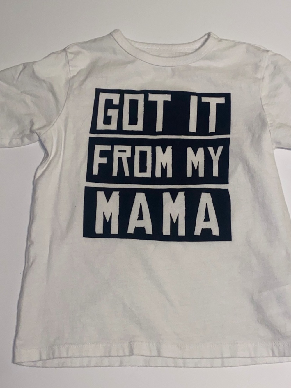 Got It From My Mama Shirt 4T Toddler The Children's Place White Graphic Tee